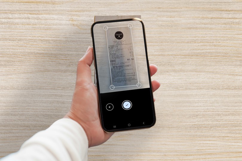 Smartphone Billitapp Bonnetjescannen