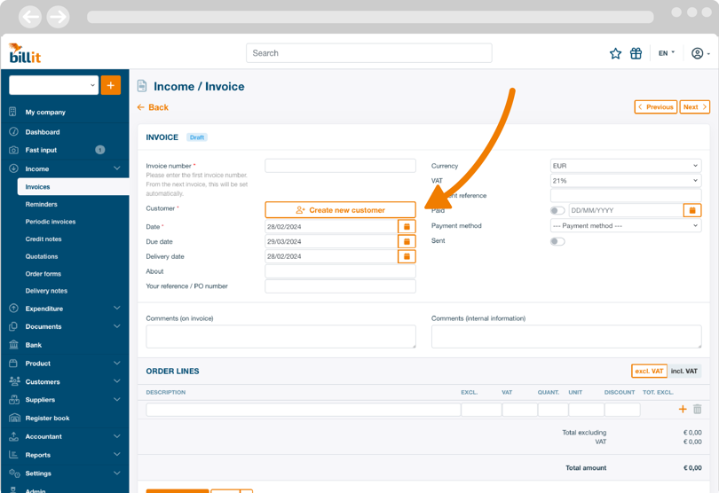 How to send an e-invoice via Peppol - 4